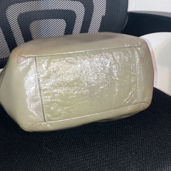 🌹4FER COACH MADISON CALF LEATHER OLIVE GREEN SHINY SATCHEL BAG. 2009 BUNDLE - Picture 6 of 14